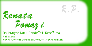 renata pomazi business card